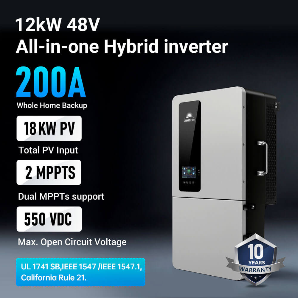 12kW Hybrid Solar Kit | 20 x 450W / 18 x 590W Solar Panels + 16–48kWh PowerMax Battery