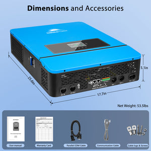 16KW 48V Split Phase Solar Inverter (2 Units Parallel)