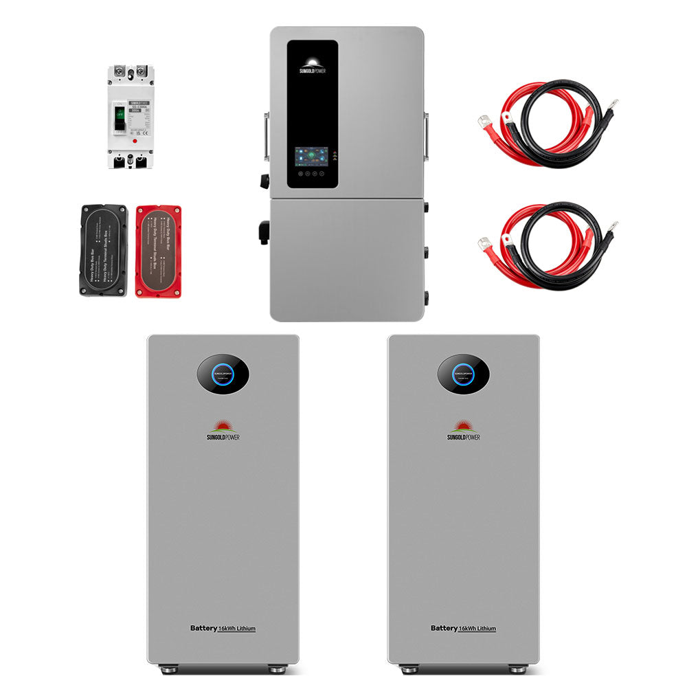 12kW Hybrid Solar Kit | 20 x 450W / 18 x 590W Solar Panels (Optional) + 16–48kWh PowerMax Battery
