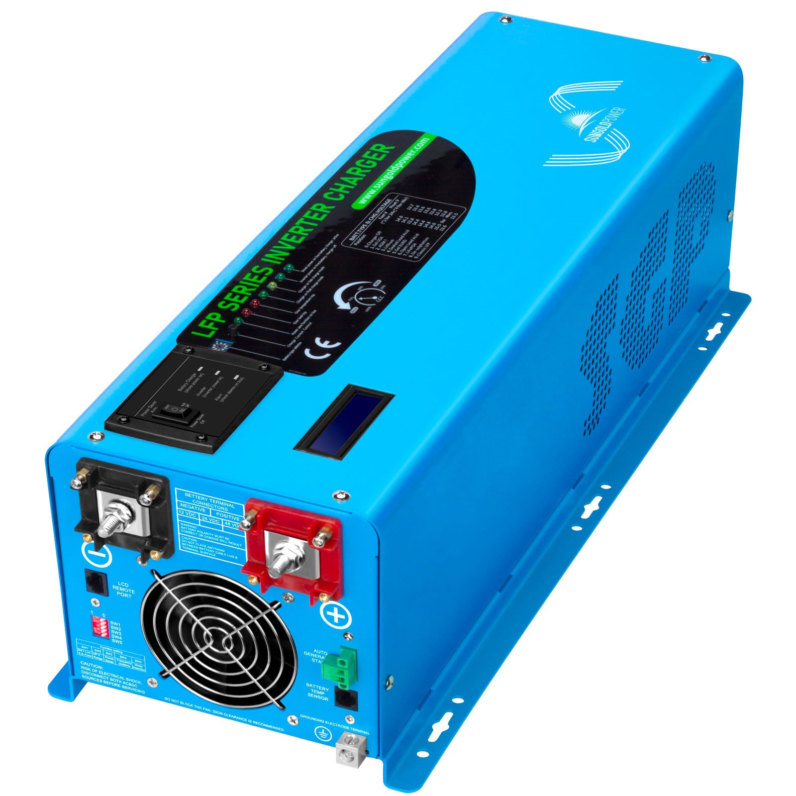4000W DC 24V Pure Sine Wave RV Inverter Charger Battery Power