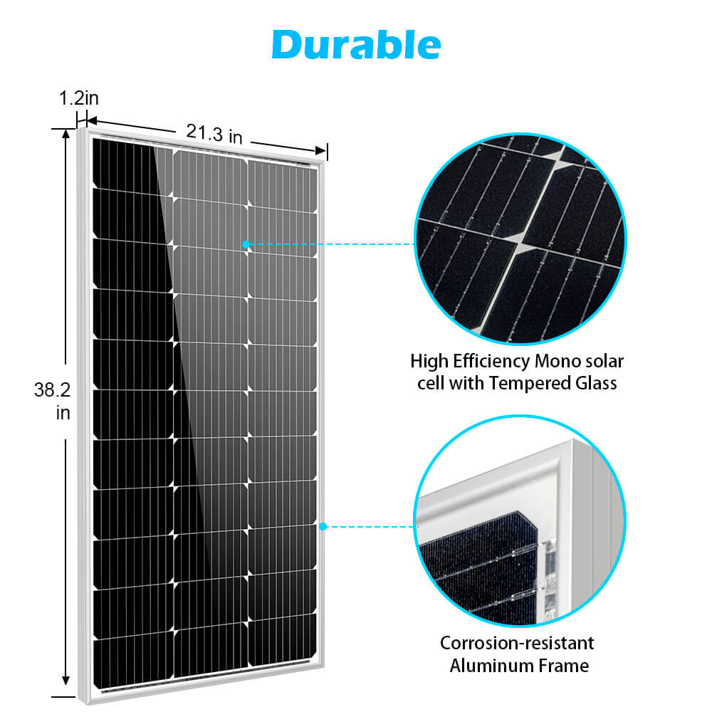 100 Watt Monocrystalline Solar Panel